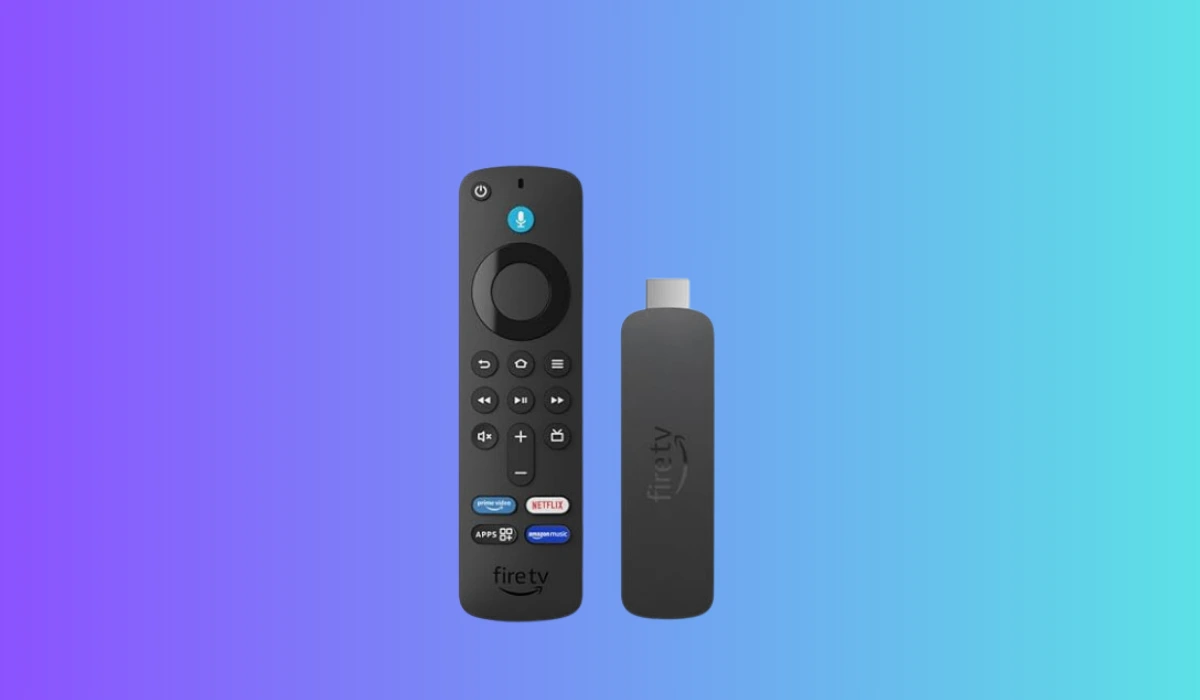 Amazon Echo dot with a remote control with buttons and a usb stick