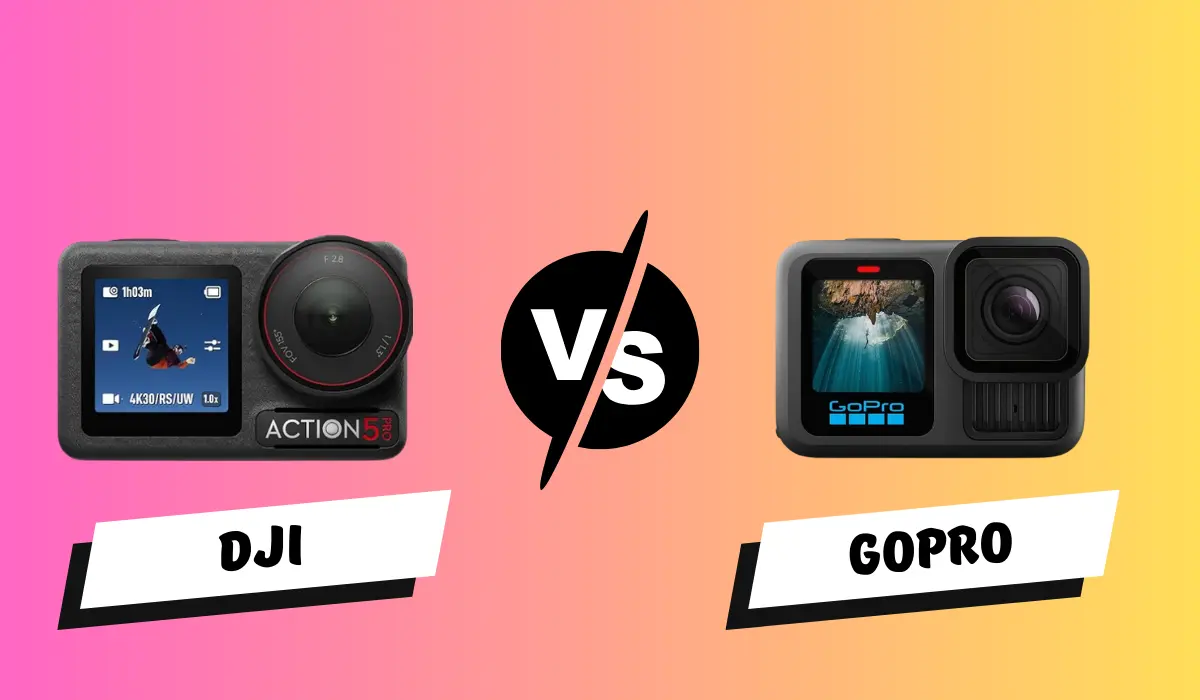a comparison of dji and gopro action camera