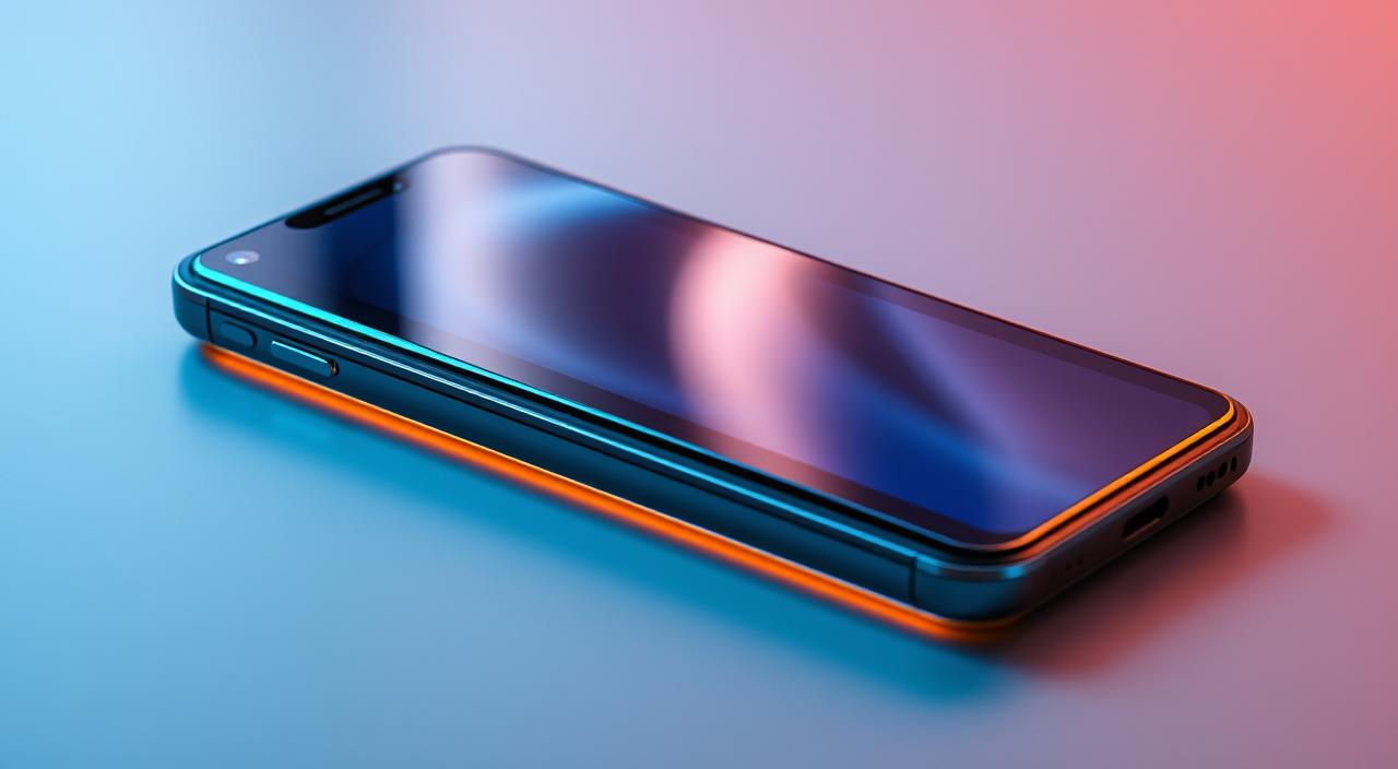a cell phone on a table