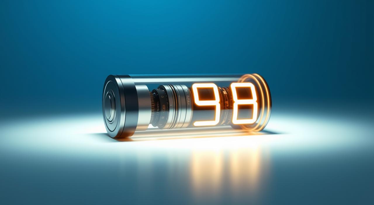 a battery with a number on it
